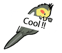 Whimsical Cockatiel sticker #5161859