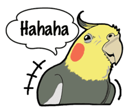 Whimsical Cockatiel sticker #5161861