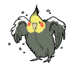 Whimsical Cockatiel sticker #5161872