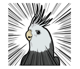 Whimsical Cockatiel sticker #5161885