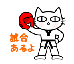 taekwon-do cat naekwon 2 sticker #5162456