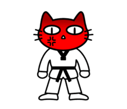taekwon-do cat naekwon 2 sticker #5162469