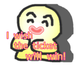 Happy! Lucky! Yellow? sticker #5162844