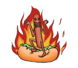 Hot dog sticker #5163697