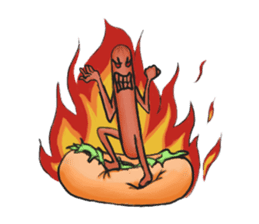 Hot dog sticker #5163697