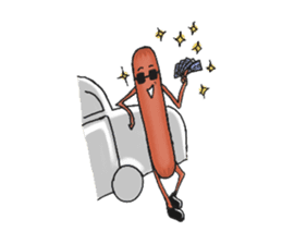Hot dog sticker #5163698
