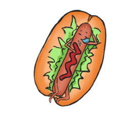 Hot dog sticker #5163700