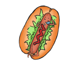 Hot dog sticker #5163700
