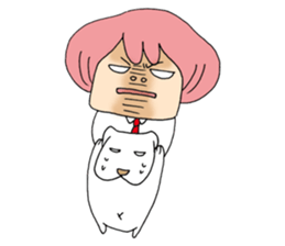 My dog and pink I sticker #5164653