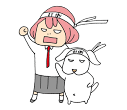 My dog and pink I sticker #5164672