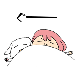 My dog and pink I sticker #5164676