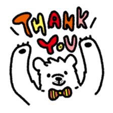 Roar White Bear sticker #5164732