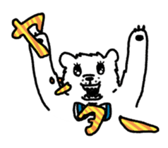 Roar White Bear sticker #5164738