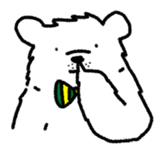 Roar White Bear sticker #5164739