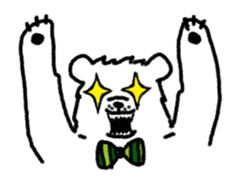 Roar White Bear sticker #5164740