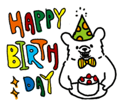 Roar White Bear sticker #5164771