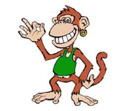 Copper Naughty Monkey sticker #5164772