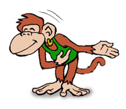Copper Naughty Monkey sticker #5164776