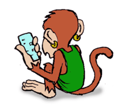 Copper Naughty Monkey sticker #5164777