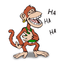 Copper Naughty Monkey sticker #5164778