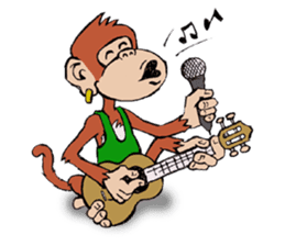 Copper Naughty Monkey sticker #5164779