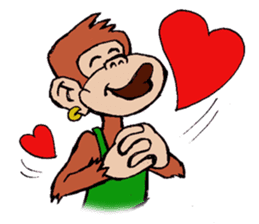 Copper Naughty Monkey sticker #5164781