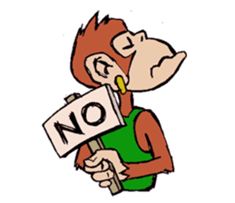 Copper Naughty Monkey sticker #5164783