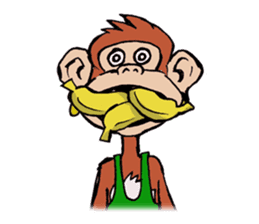 Copper Naughty Monkey sticker #5164787