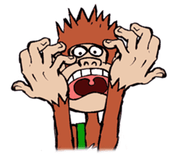 Copper Naughty Monkey sticker #5164791