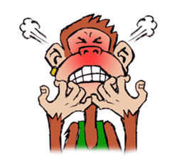 Copper Naughty Monkey sticker #5164792