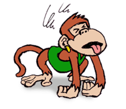 Copper Naughty Monkey sticker #5164793