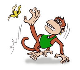 Copper Naughty Monkey sticker #5164797