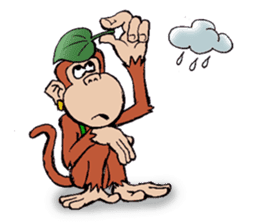 Copper Naughty Monkey sticker #5164799