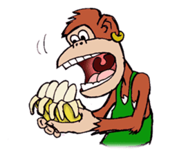 Copper Naughty Monkey sticker #5164802