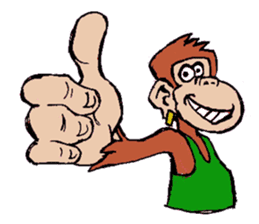 Copper Naughty Monkey sticker #5164804