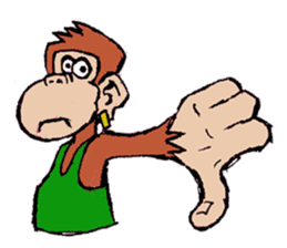 Copper Naughty Monkey sticker #5164805