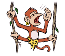 Copper Naughty Monkey sticker #5164806
