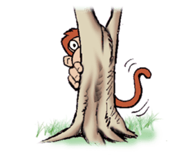 Copper Naughty Monkey sticker #5164808