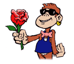 Copper Naughty Monkey sticker #5164809