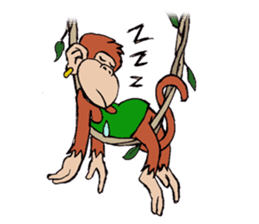 Copper Naughty Monkey sticker #5164811