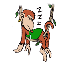 Copper Naughty Monkey sticker #5164811