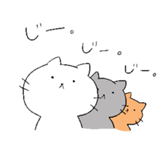 Cats and Boy. Cat's sticker. sticker #5165401