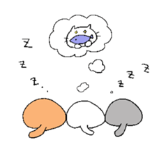 Cats and Boy. Cat's sticker. sticker #5165406