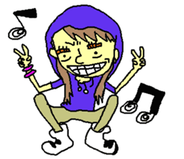 Laughable gal stamp sticker #5166821