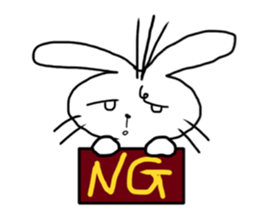 Diary of the white rabbit sticker #5167076