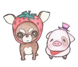 Hannari pig sticker #5167454