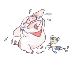 Hannari pig sticker #5167457