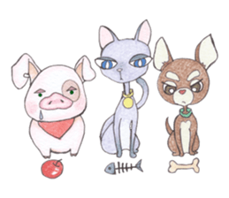 Hannari pig sticker #5167466