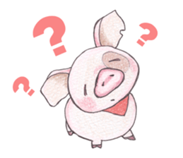 Hannari pig sticker #5167474