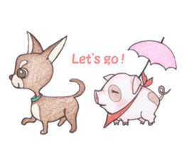 Hannari pig sticker #5167479